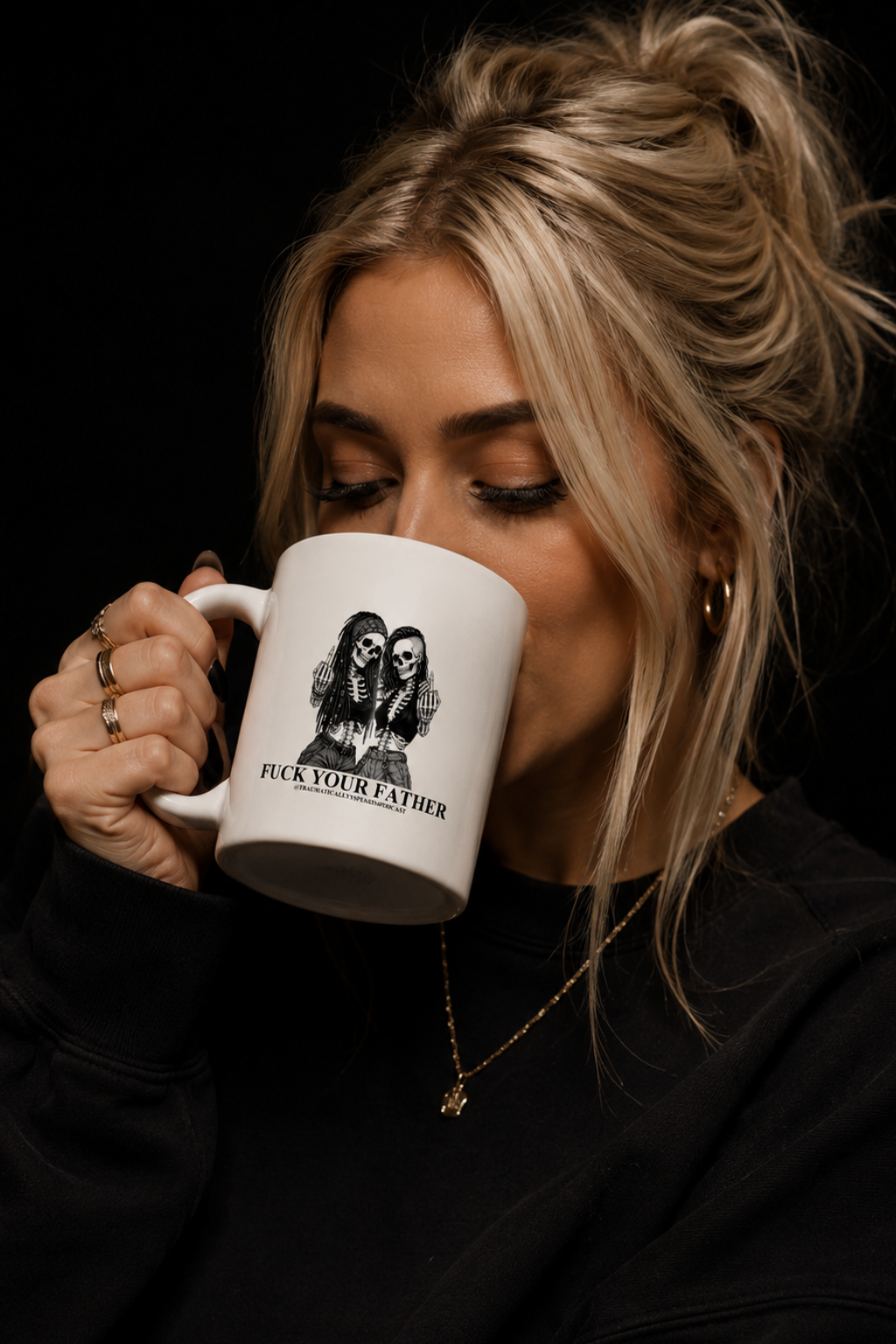 EXCLUSIVE Traumatically Speaking Fuck Your Father 20oz Coffee Mug