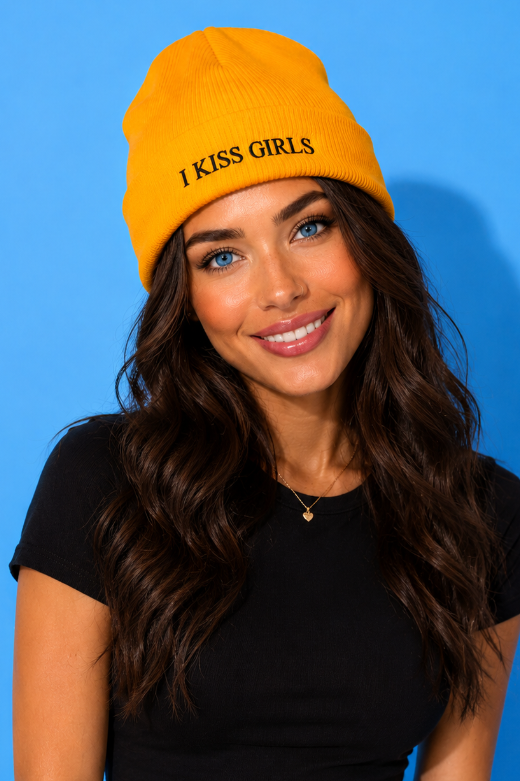 I KISS GIRLS Cuffed Beanie - By Lex