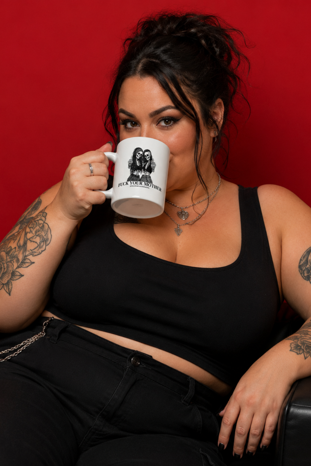 EXCLUSIVE Traumatically Speaking Fuck Your Mother 20oz Coffee Mug