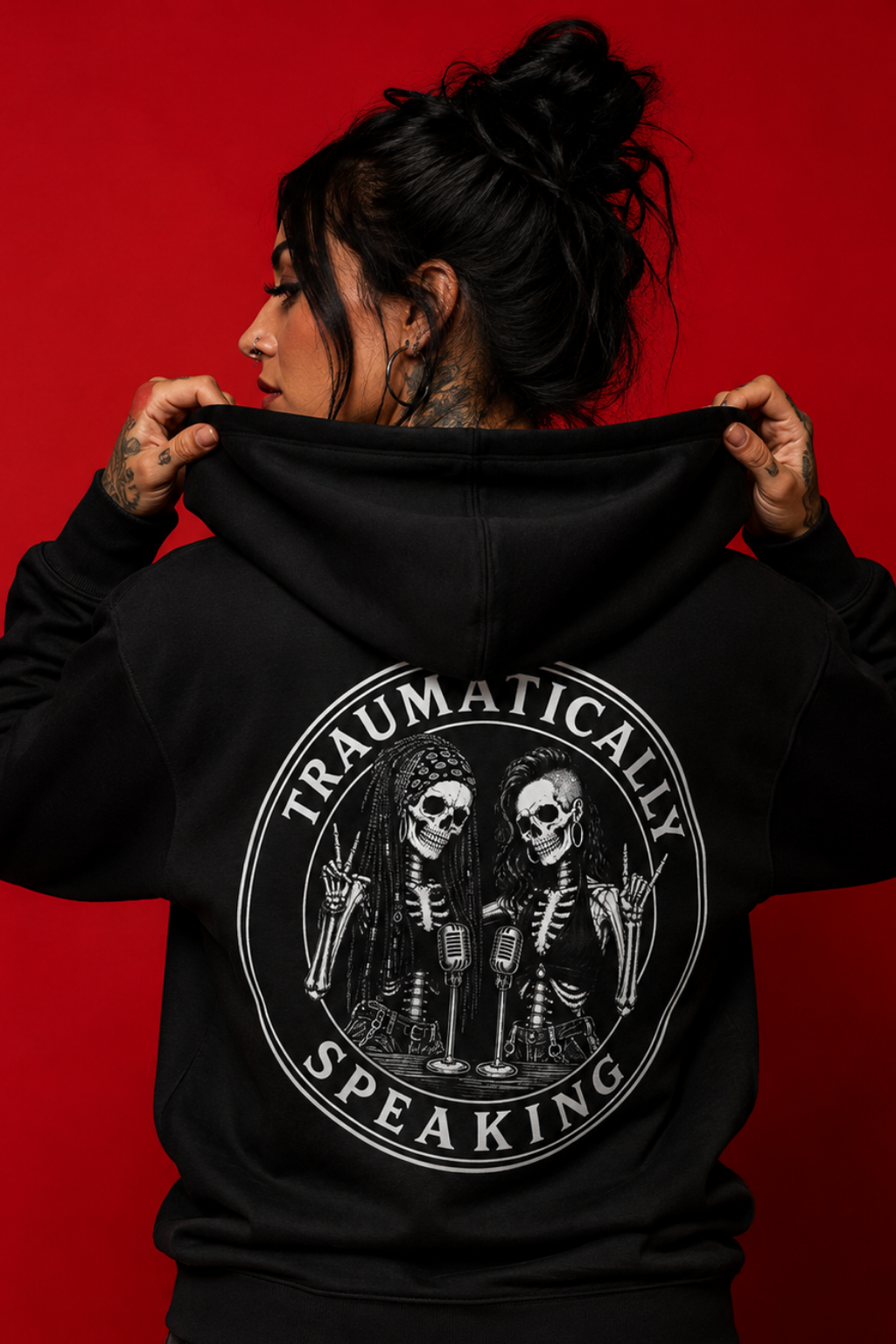 EXCLUSIVE Traumatically Speaking Rebrand Hoodie
