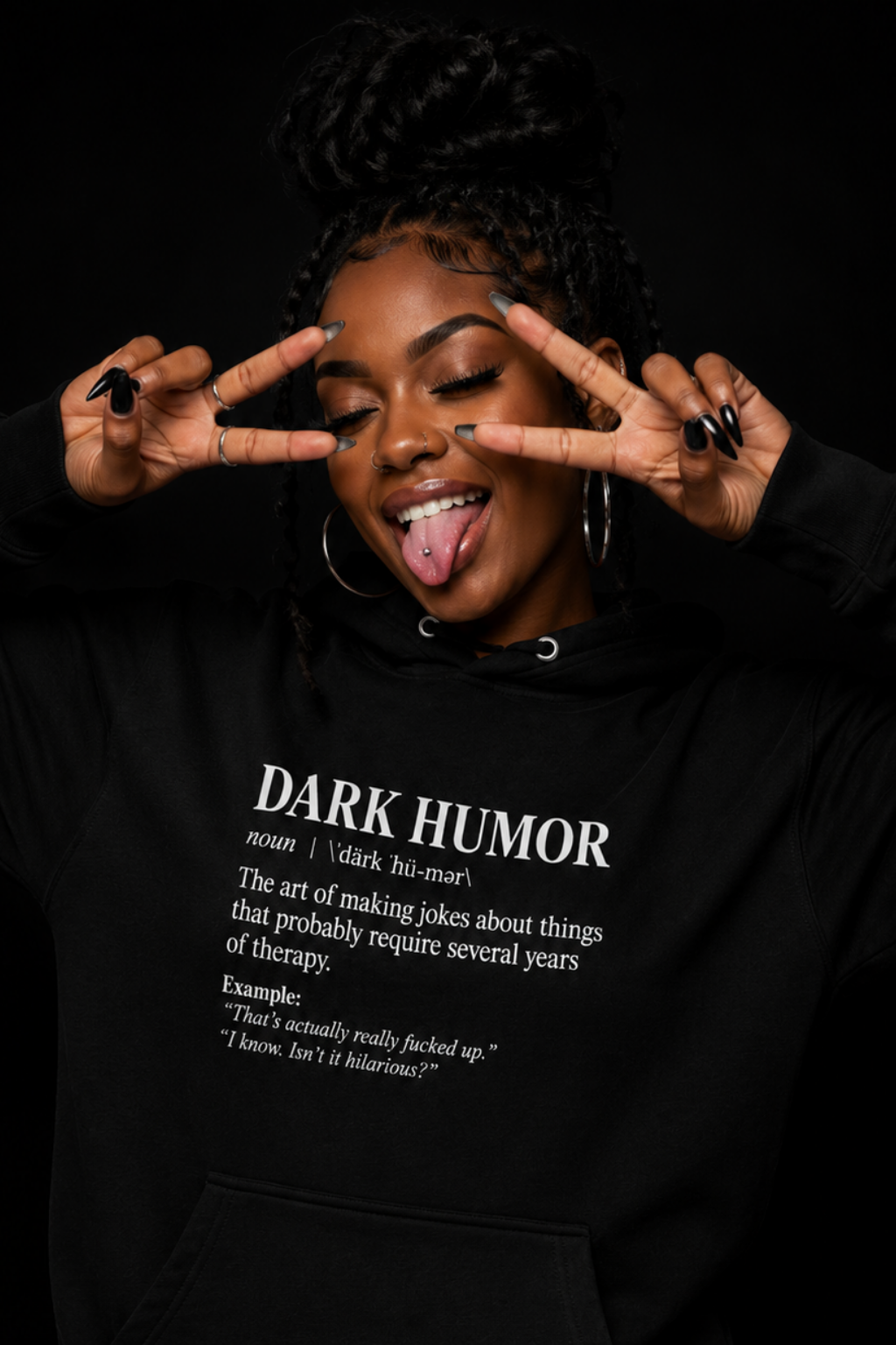 EXCLUSIVE Traumatically Speaking Rebrand Hoodie