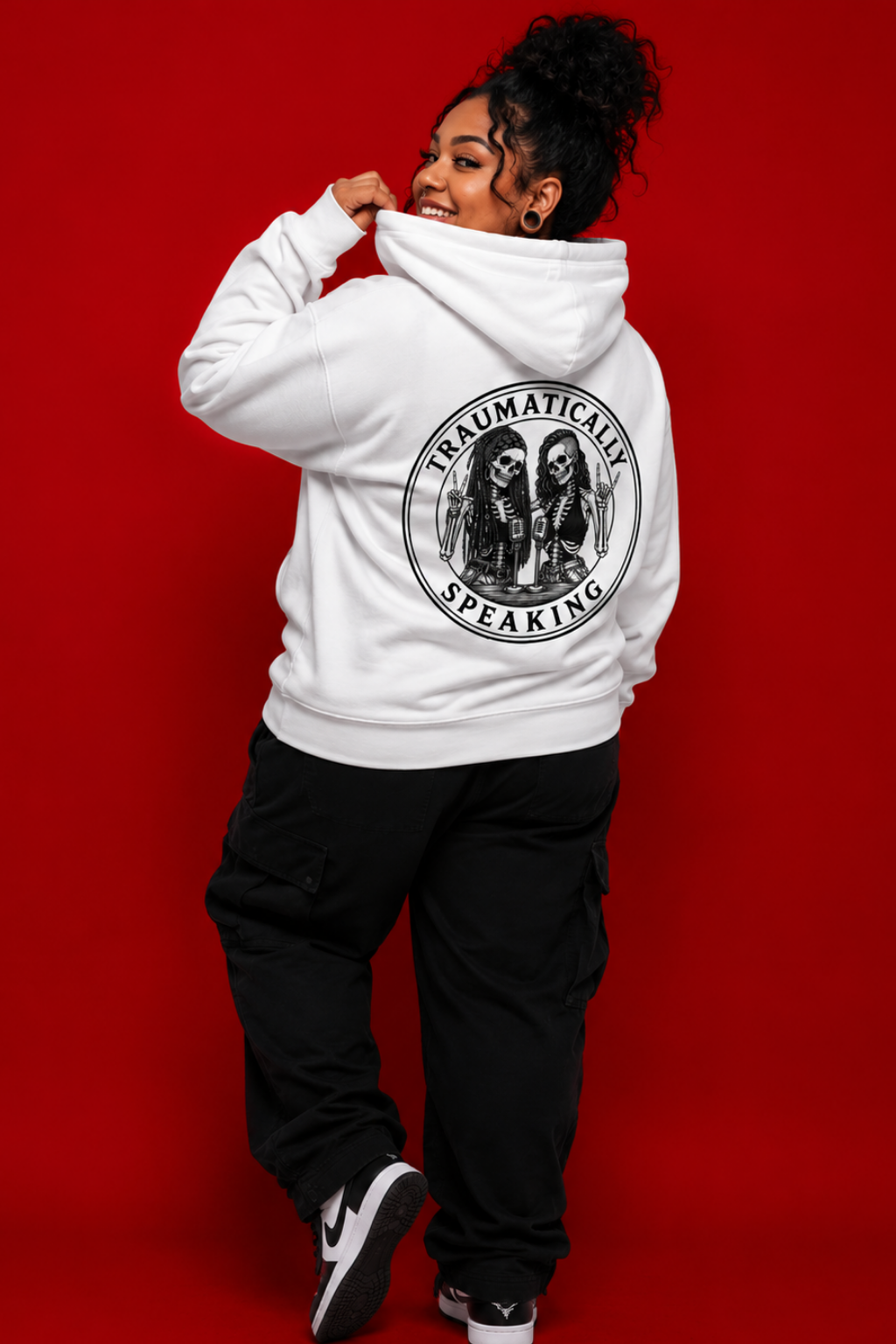 EXCLUSIVE Traumatically Speaking Rebrand Hoodie